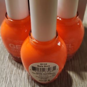 3 new broadway nails gel strong spring bora orange